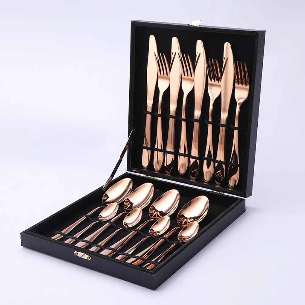 12, 16, & 24 Pc Stainless Steel Cutlery Set