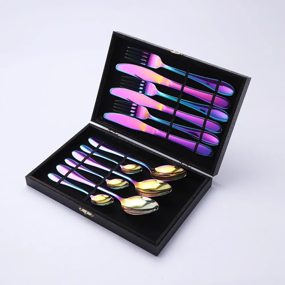 12, 16, & 24 Pc Stainless Steel Cutlery Set