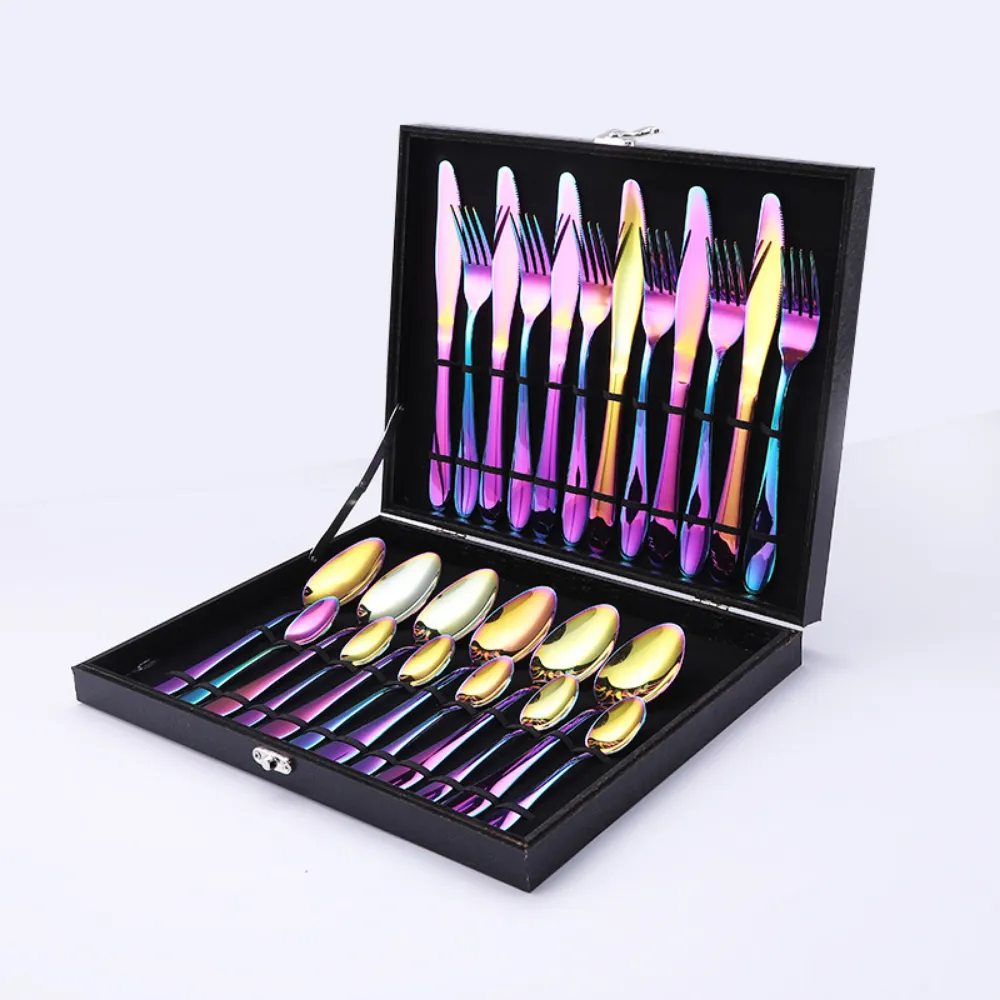12, 16, & 24 Pc Stainless Steel Cutlery Set