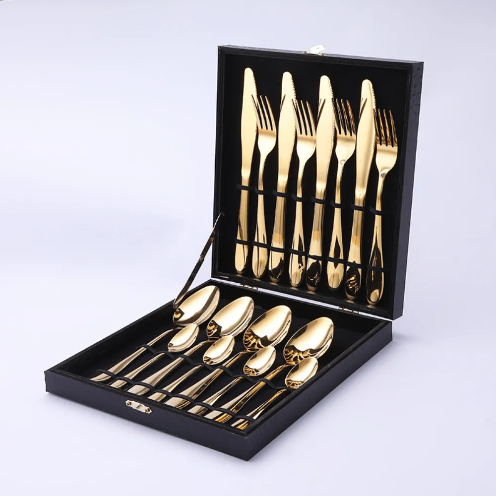 12, 16, & 24 Pc Stainless Steel Cutlery Set