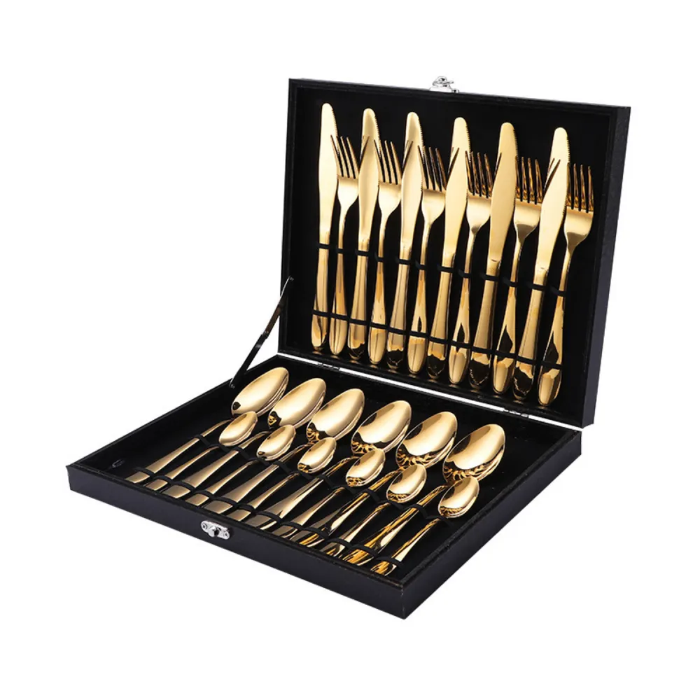 12, 16, & 24 Pc Stainless Steel Cutlery Set