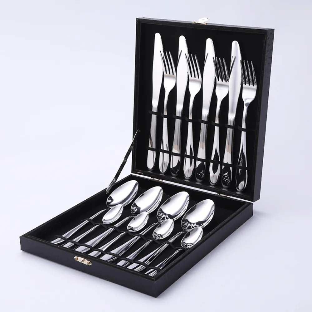 12, 16, & 24 Pc Stainless Steel Cutlery Set