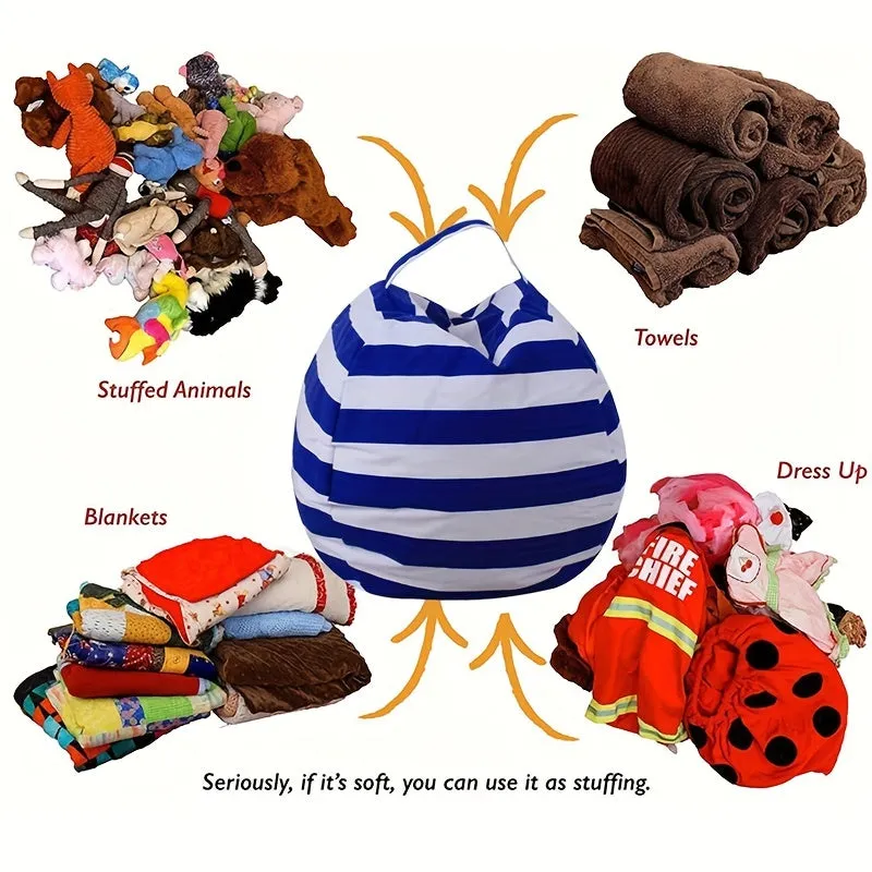 1Pc Childrens Plush Toy Storage Creative Bag Sofa ExtraLarge Capacity