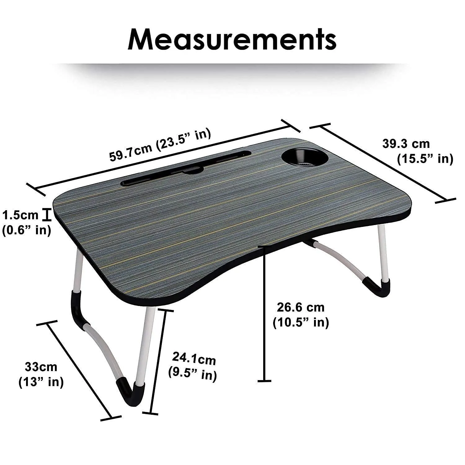 4492 Multi-Purpose Laptop Desk for Study and Reading with Foldable Non-Slip Legs Reading Table Tray , Laptop Table ,Laptop Stands, Laptop Desk, Foldable Study Laptop Table