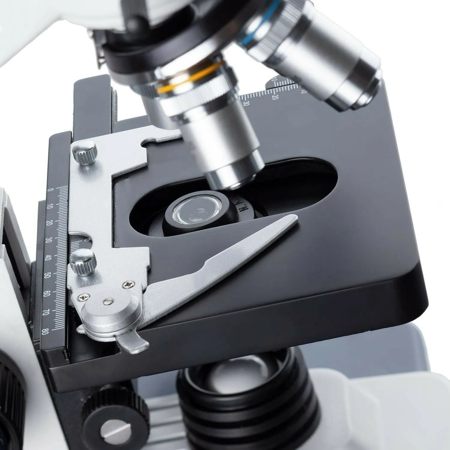 Amscope B120 Seroes Binocular LED Compound Microscope 40X-2500X Magnification With 100 Prepared Slides and Book