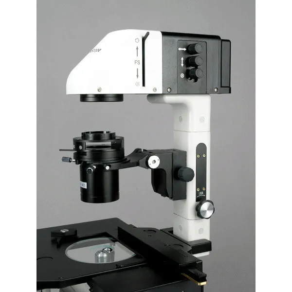 AmScope IN480 Series Inverted Infinity-corrected Phase-contrast Trinocular Compound Microscope 40X-1500X Magnification with Koehler Illumination and 18MP USB 3.0 Camera