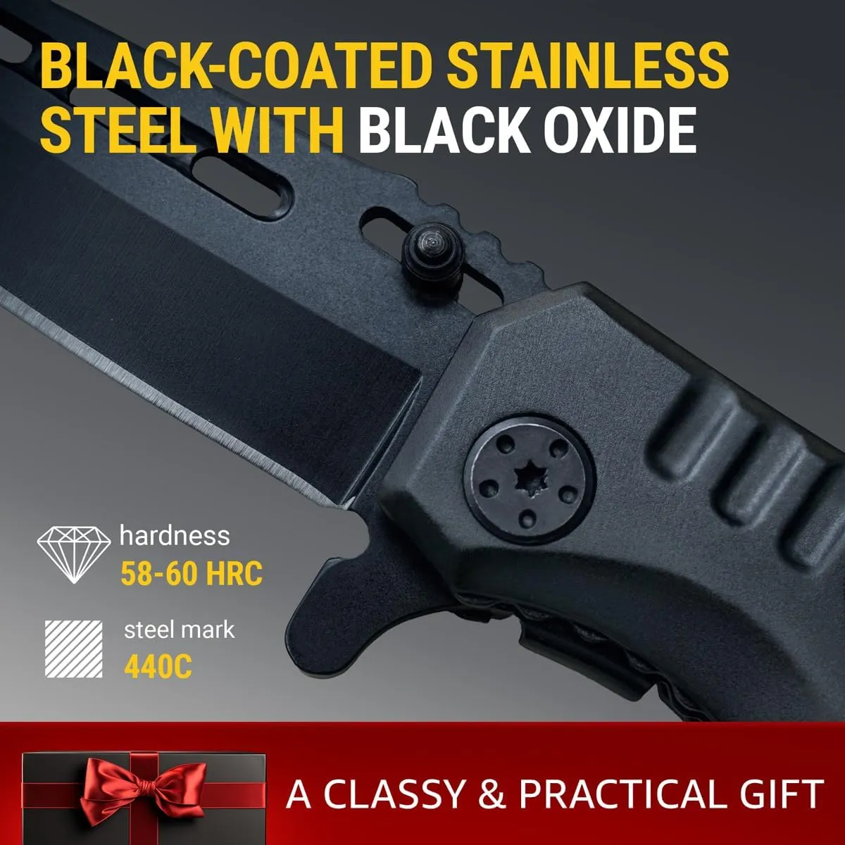 Best Dad Ever Gifts for Dad & Stepdad - Fathers Gifts Idea - Mens Gift Ideas from Daughter, Son, Wife - Presents for Men - Pocket Knife for Father Husband Grandpa 6681 G