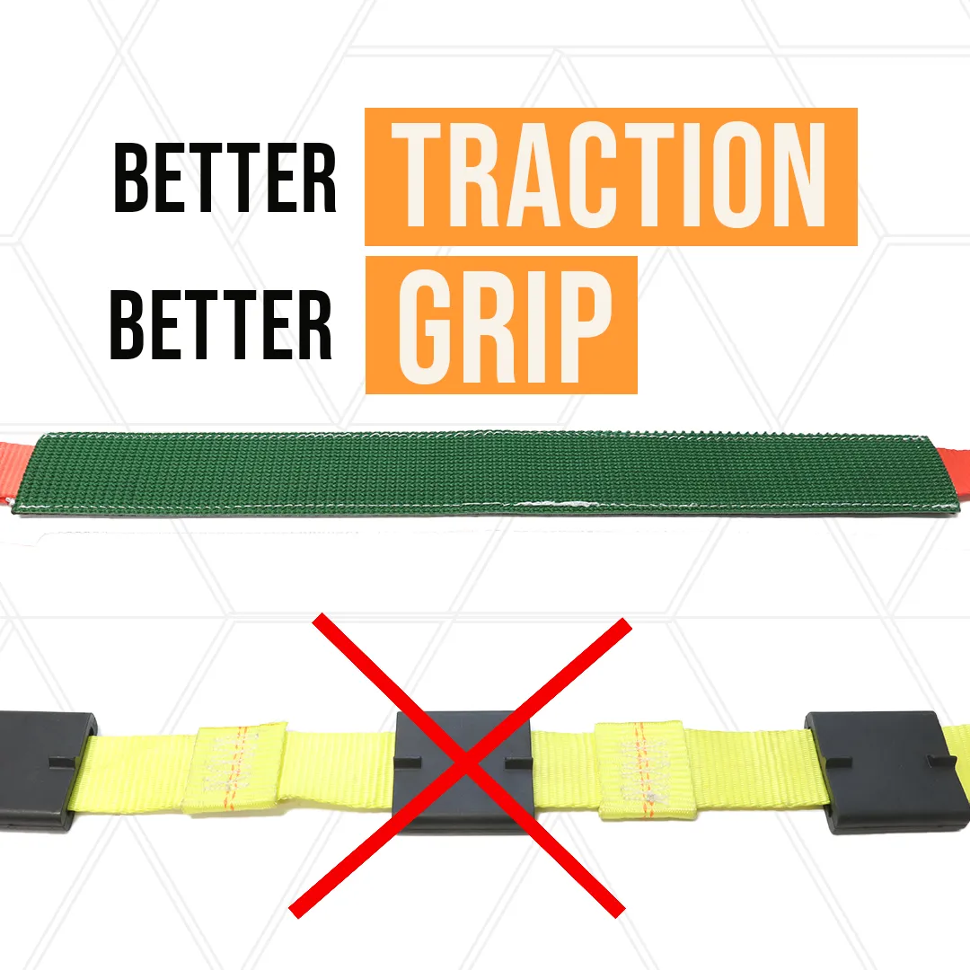 Boxer GripGuard Pro Swivel J Hook Car Tie Down 4 Pack 2" x 8' with Advanced 3-Point System: 5000lbs Breaking Strength, Grip Sleeve, Rubber Handle Ratchet Buckle, Bold Red Color