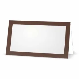 Brown Place Cards - Tent Style