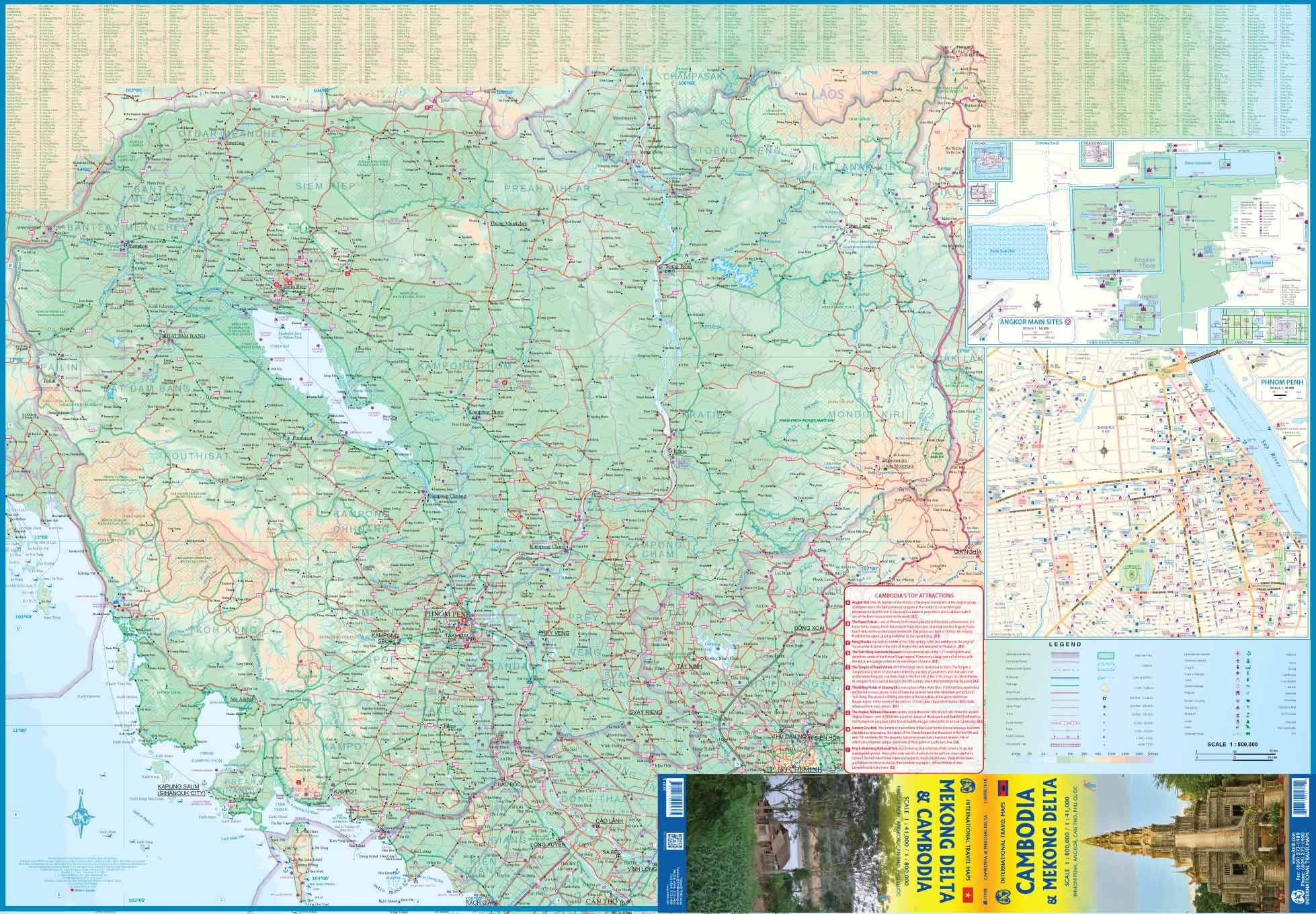 Cambodia & Mekong Delta ITMB Map