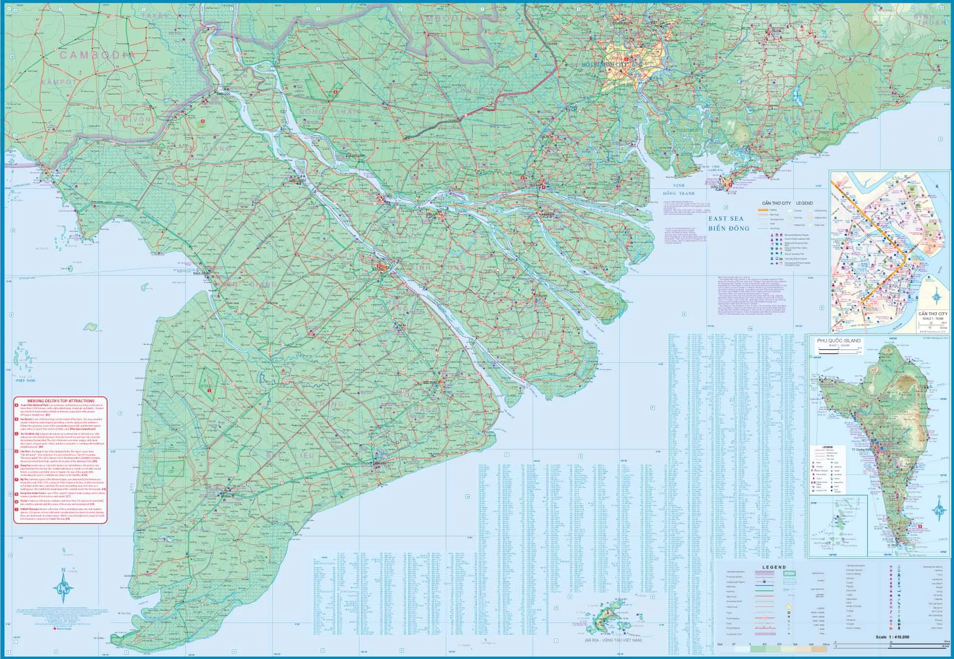 Cambodia & Mekong Delta ITMB Map