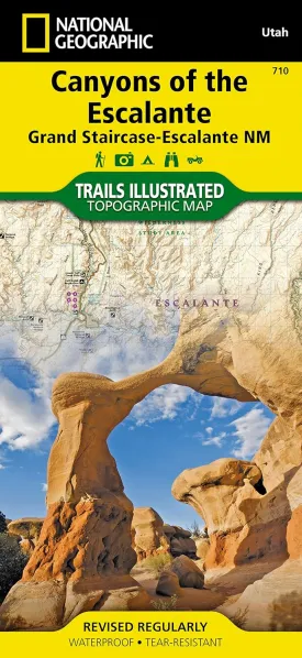 Canyons of the Escalante Map [Grand Staircase-Escalante National Monument] (National Geographic Trails Illustrated Map, 710) Map  Folded Map, January 1, 2010