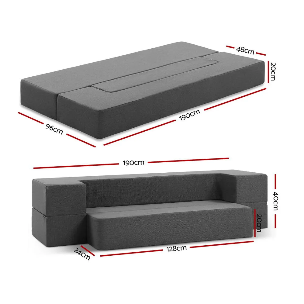 Convertible Foam Sofa Bed Chair, Anti-Wearing, Folding - Giselle Bedding