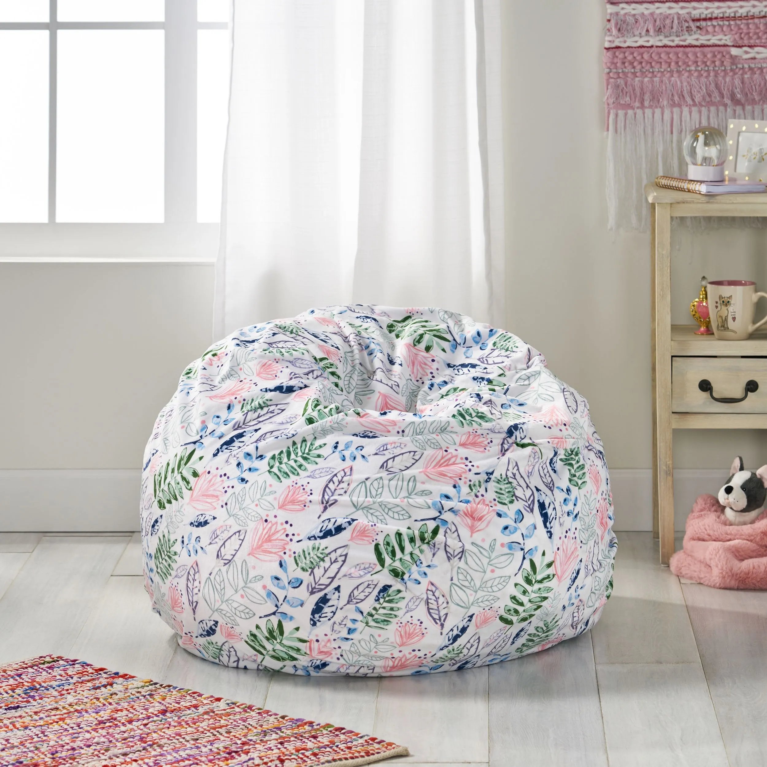 Evi Modern 3 Foot Fabric Bean Bag