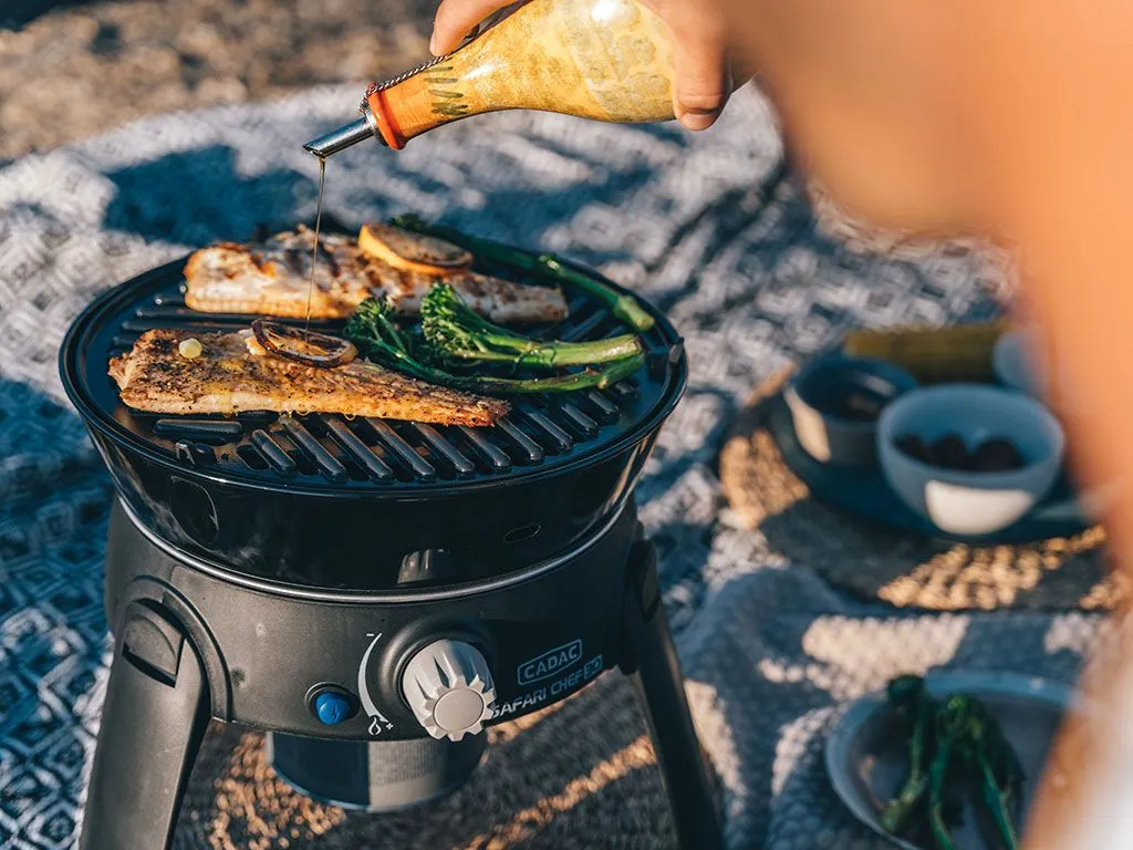 Front Runner Safari Chef 30 HP / Portable 5 Piece / Gas Barbeque / Camp Cooker - BY CADAC