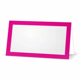 Fuchsia Place Cards - Tent Style