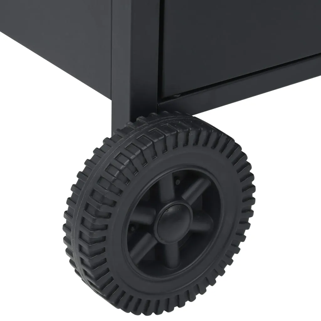Gas Barbecue Grill 4 1 Cooking Zone Black Steel
