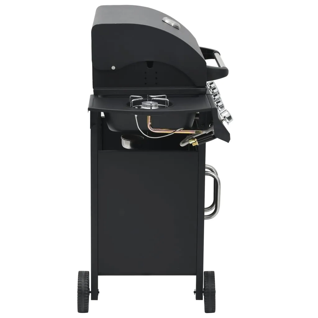Gas Barbecue Grill 4 1 Cooking Zone Black Steel