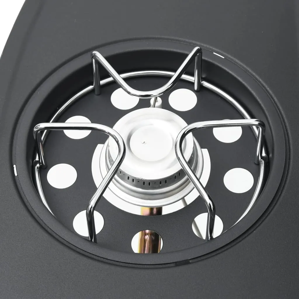 Gas Barbecue Grill 4 1 Cooking Zone Black Steel