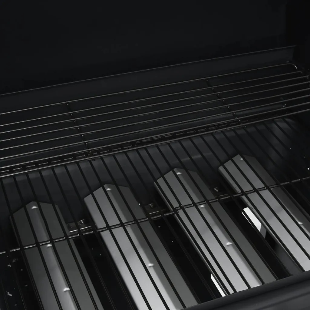 Gas Barbecue Grill 4 1 Cooking Zone Black Steel