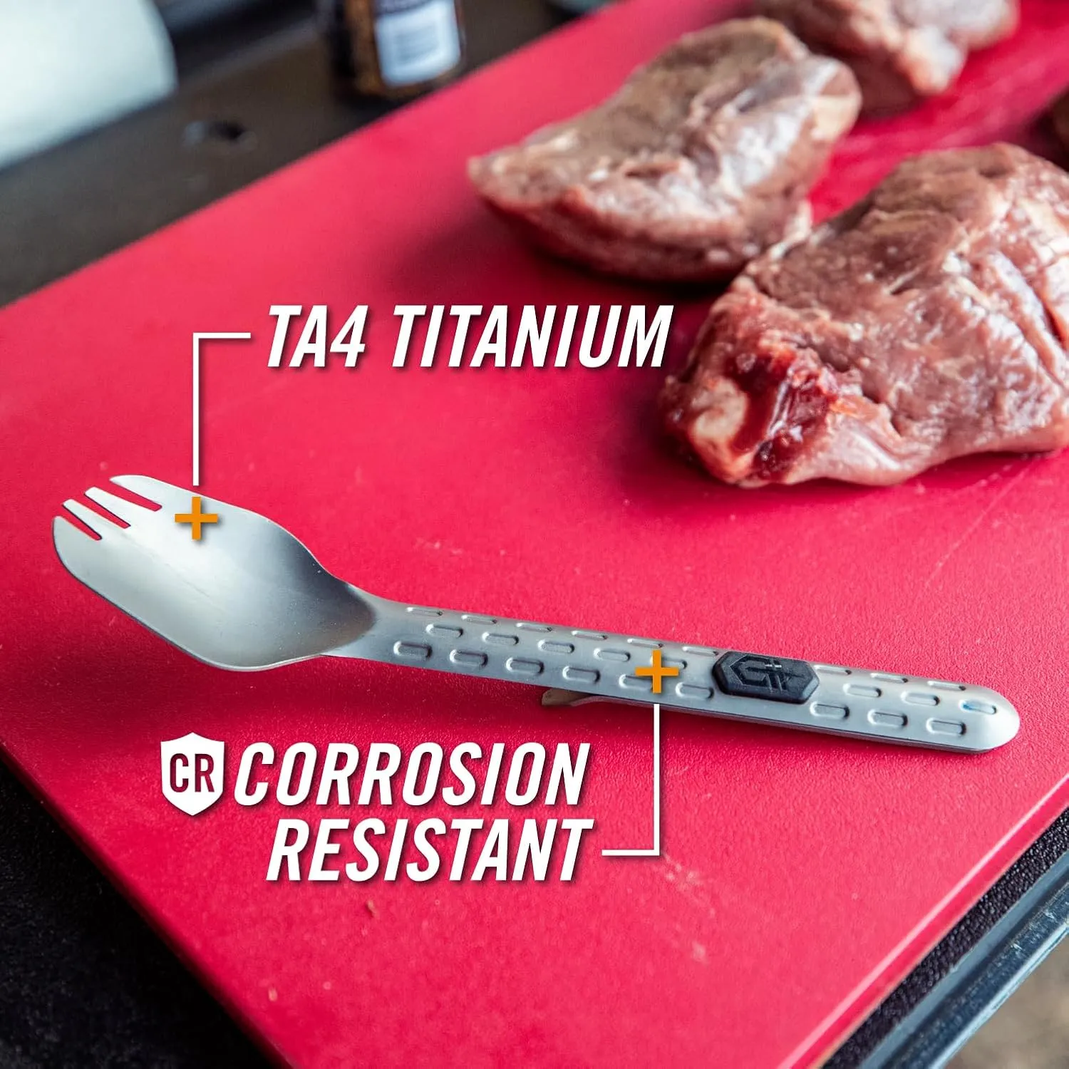 Gerber Gear Devour Multi-Fork - Camp Eating Tool and Multi-Tool - EDC Gear and Equipment - Titanium