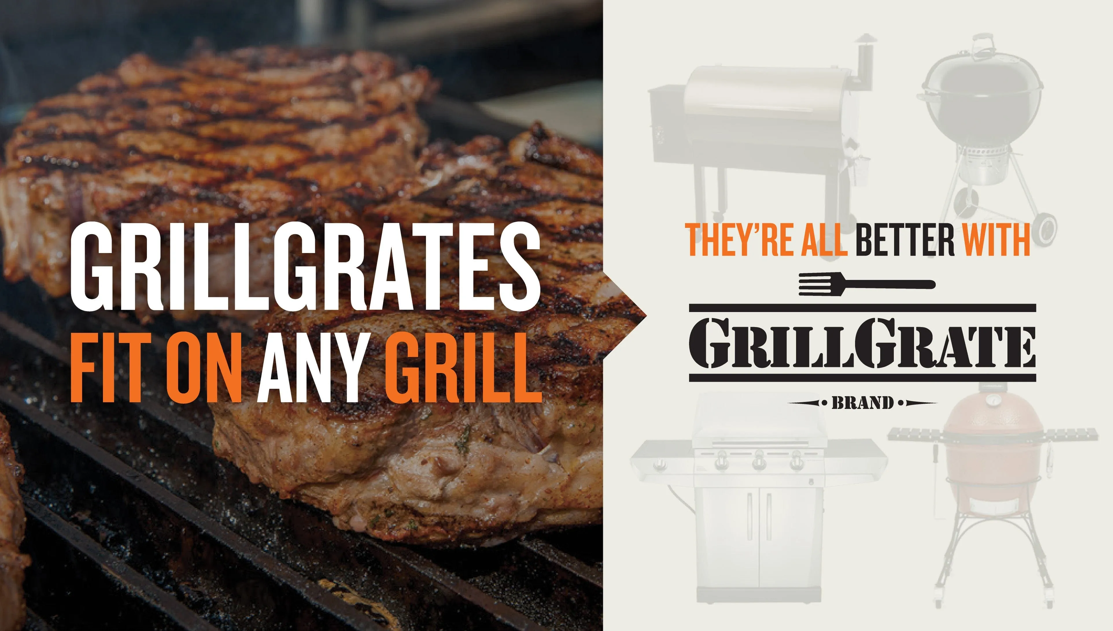 GrillGrate 18.8" Pellet Grill Sear Station (15.375" WIDE)