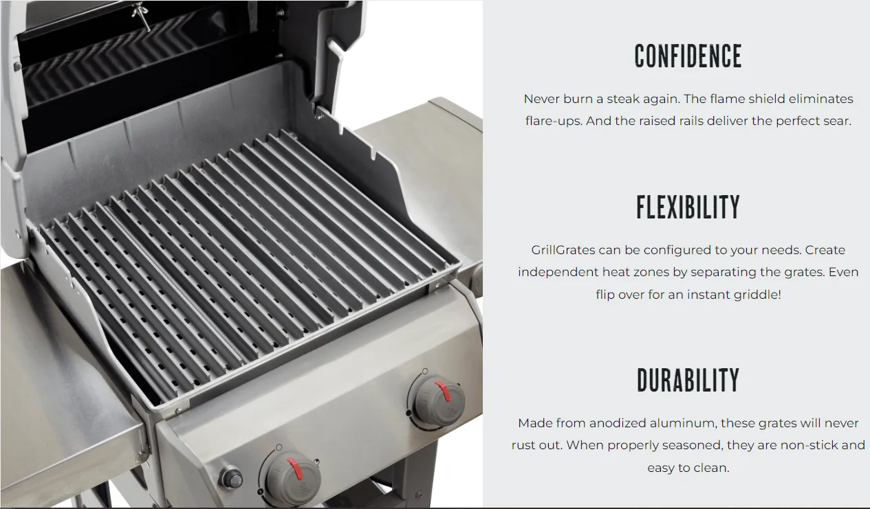 GrillGrate 18.8" Pellet Grill Sear Station (15.375" WIDE)