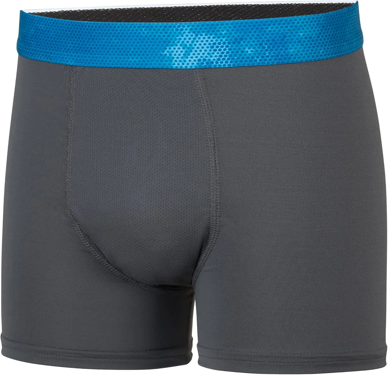 Hanes Boys' Big Performance Tween Boxer Brief Pack, X-Temp Mesh Stretch Underwear, Black, 6-Pack