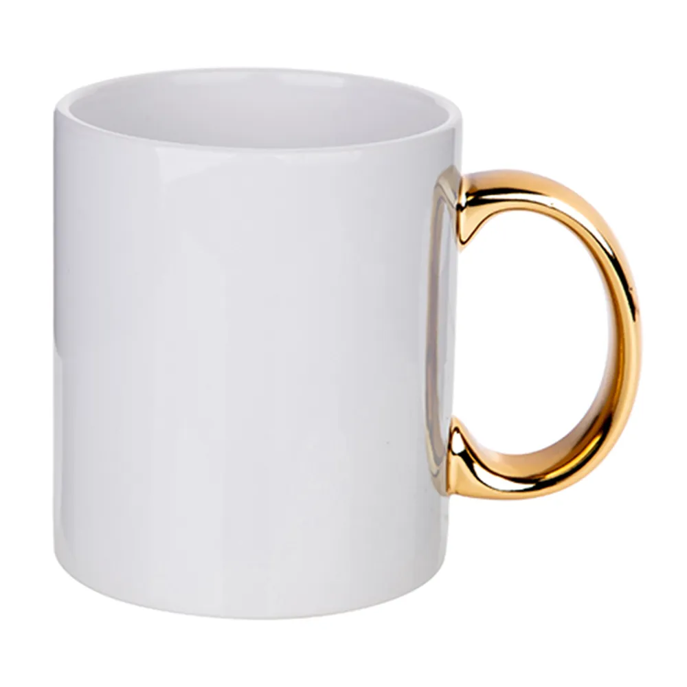 HPN SubliCraft 11 oz. Plated Handle Sublimation Ceramic Mug - 36 per case