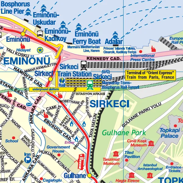 Istanbul & Northwest Turkey ITMB Map