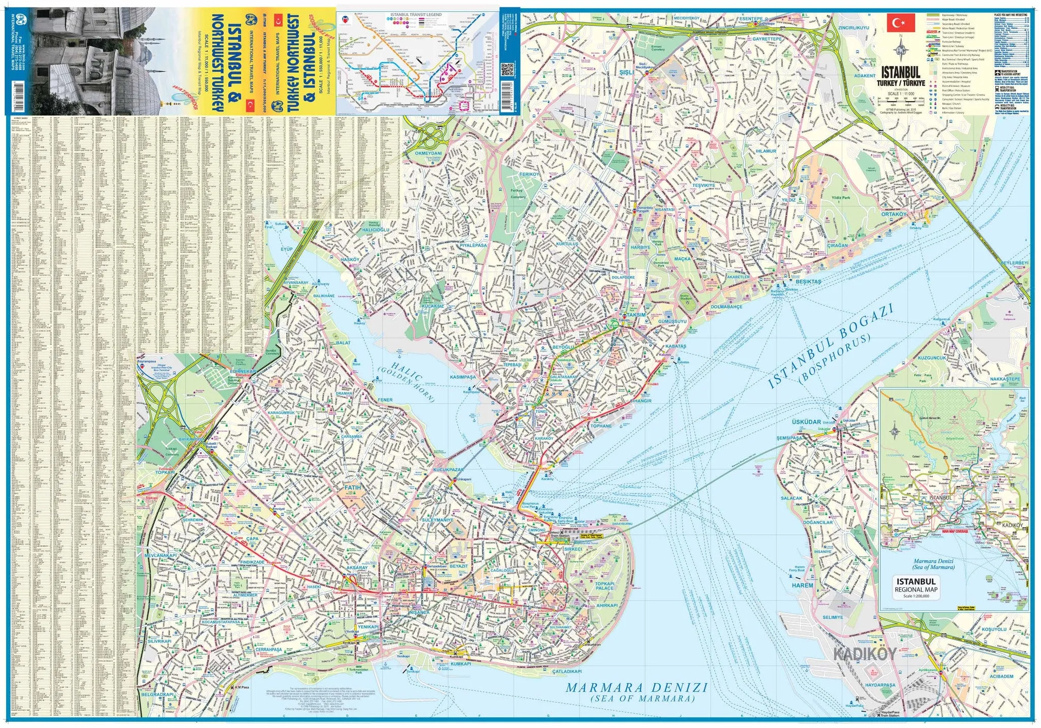 Istanbul & Northwest Turkey ITMB Map