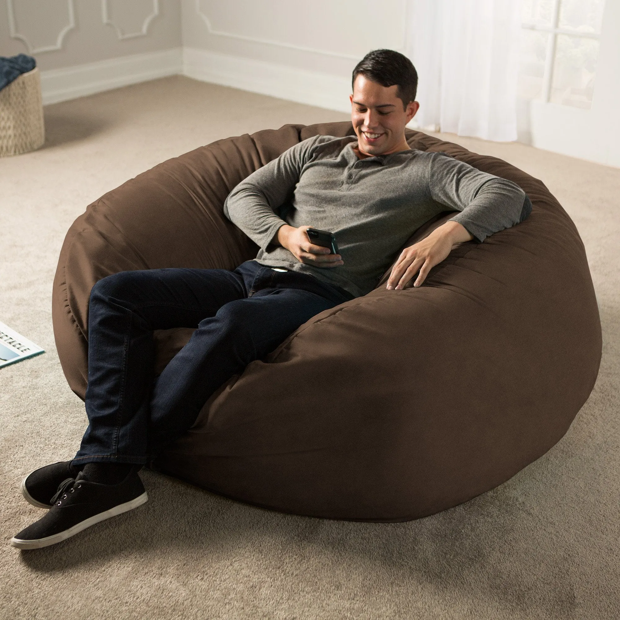 Jaxx Saxx 5' Removable Cover Round Bean Bag