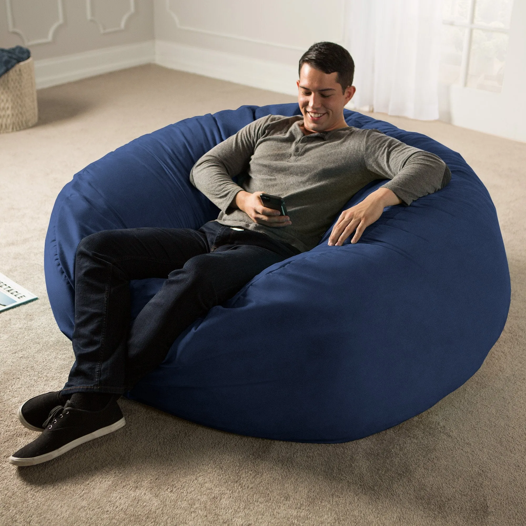 Jaxx Saxx 5' Removable Cover Round Bean Bag