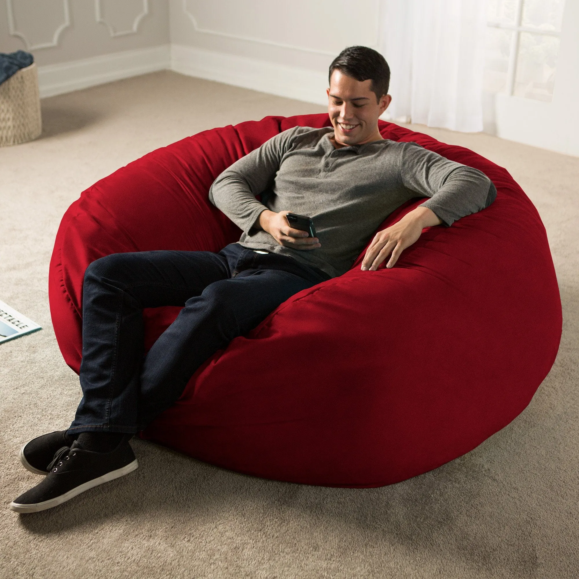 Jaxx Saxx 5' Removable Cover Round Bean Bag