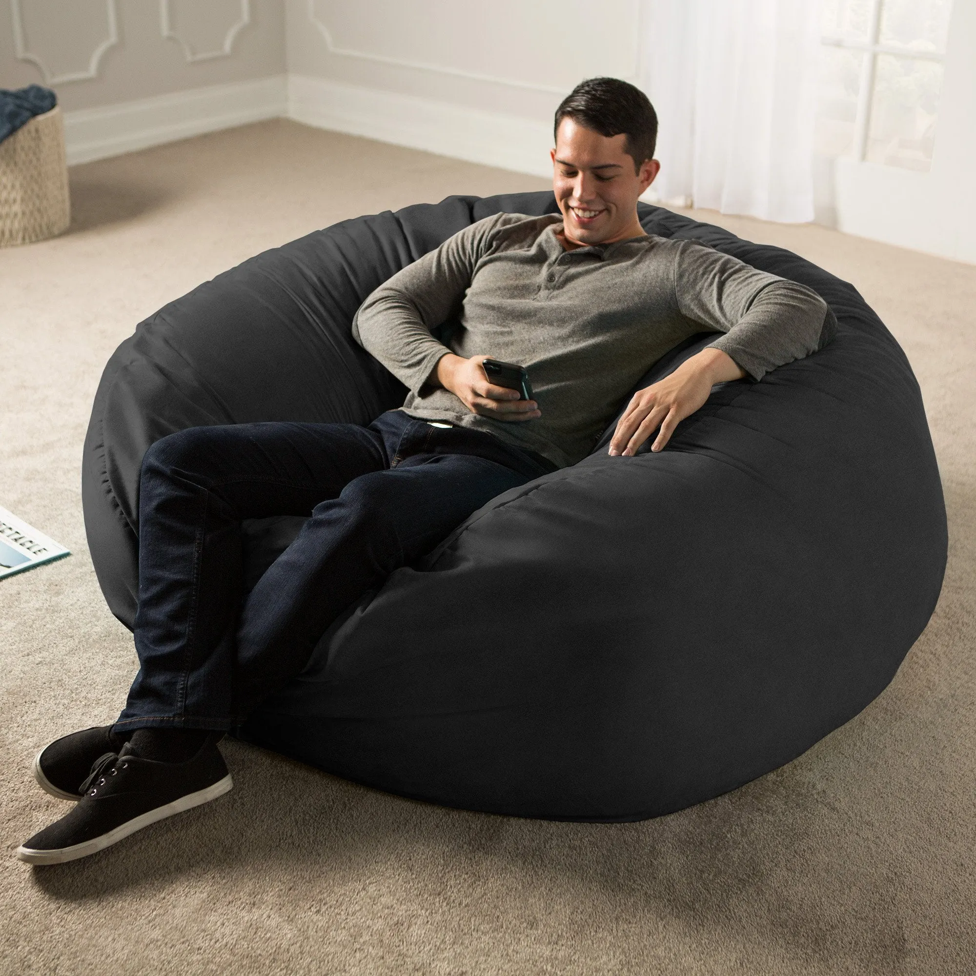 Jaxx Saxx 5' Removable Cover Round Bean Bag