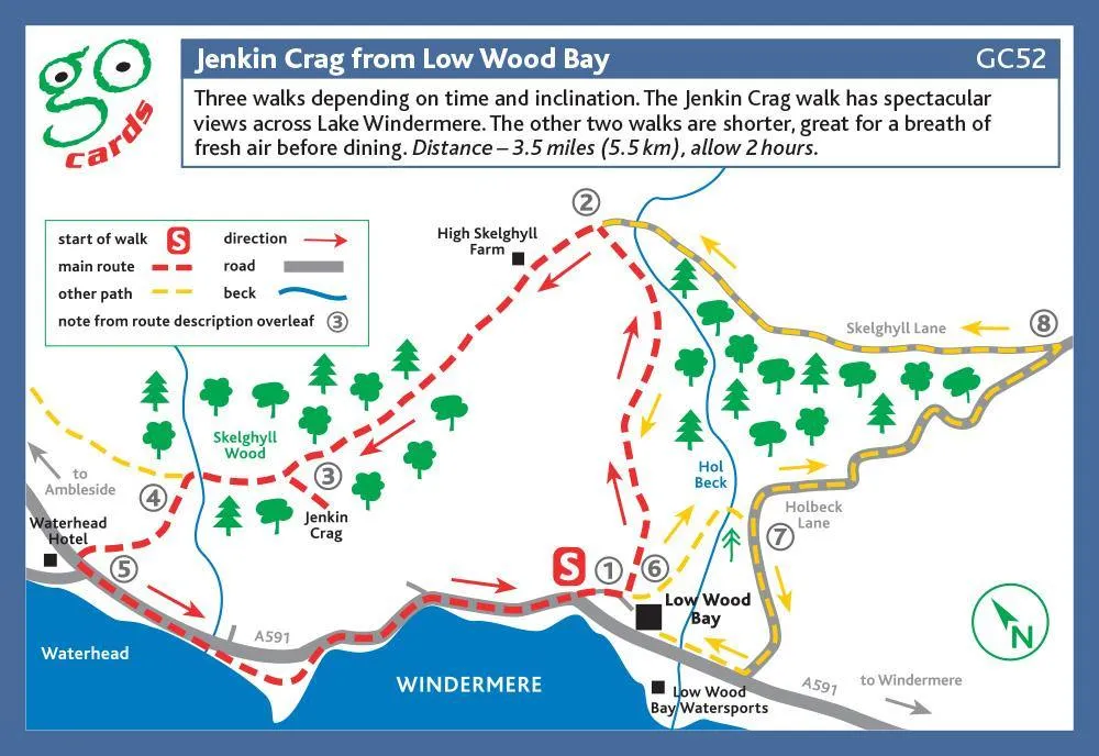Jenkin Crag from Low Wood Bay Walk