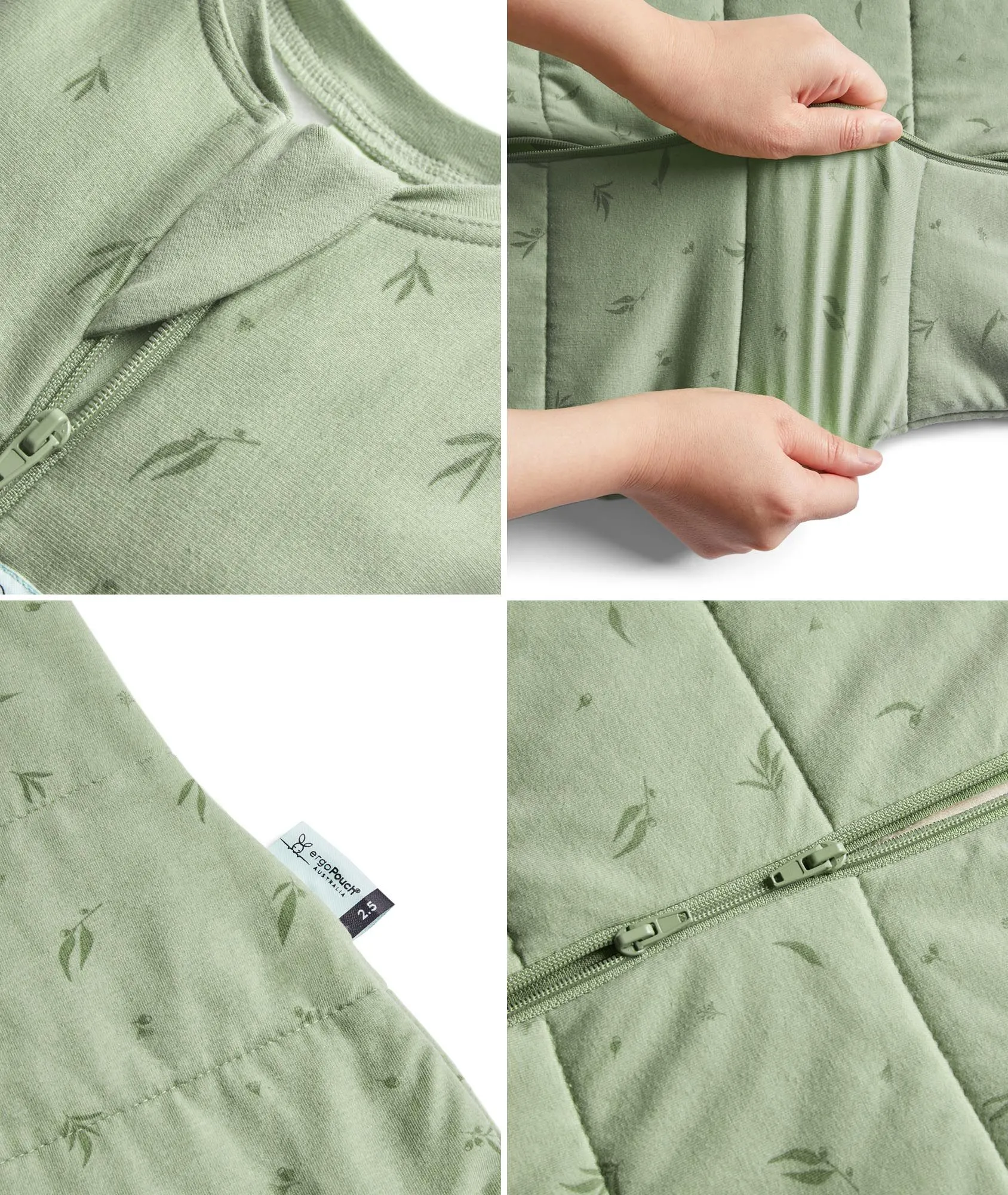 Jersey Sleeping Bag 2.5 TOG Sleeved Oatmeal Marle