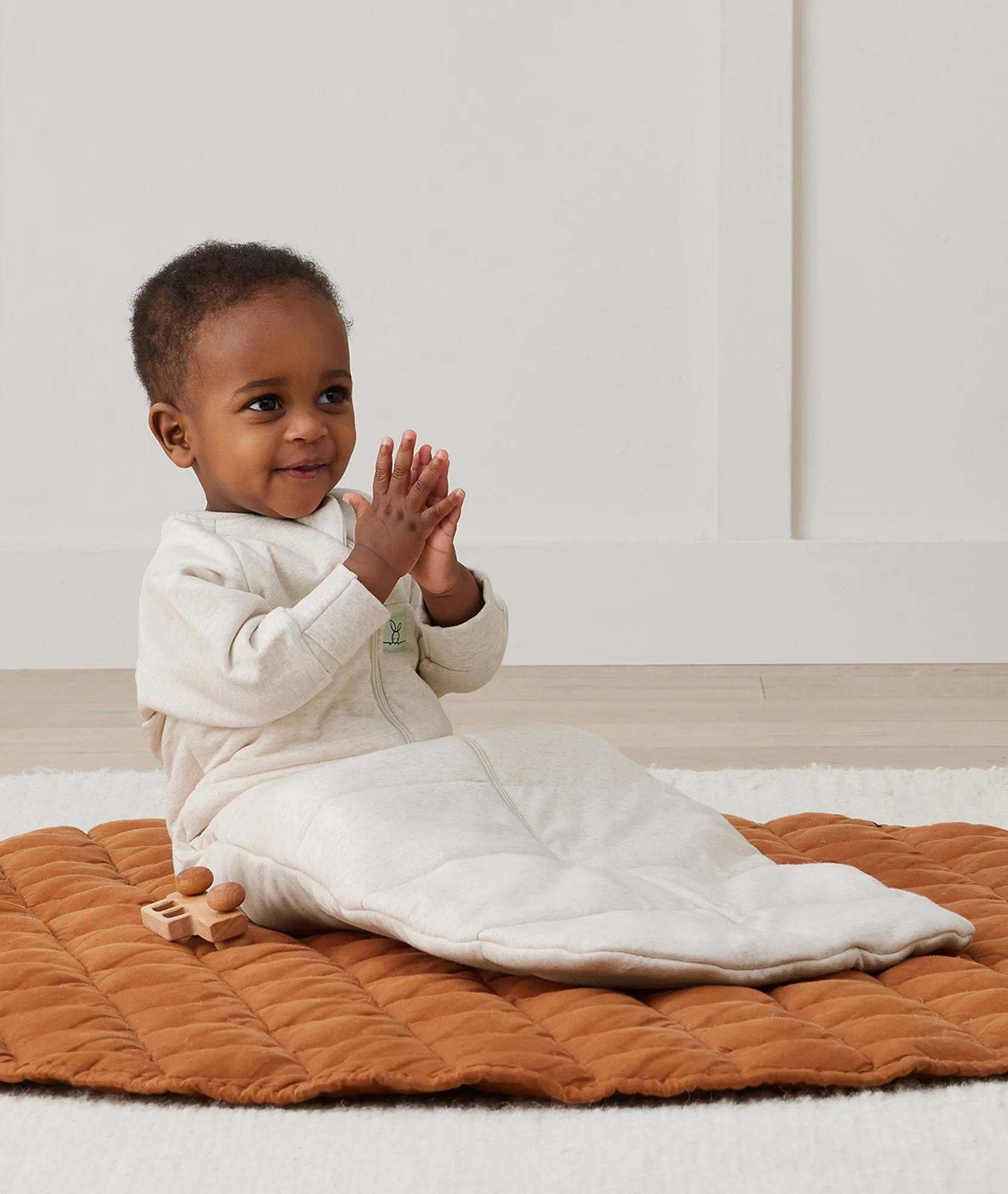 Jersey Sleeping Bag 2.5 TOG Sleeved Oatmeal Marle