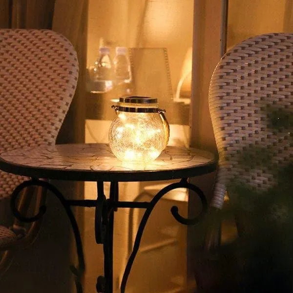 Lights In Jars Decorations | Solar Hanging 20 Led Jar Light