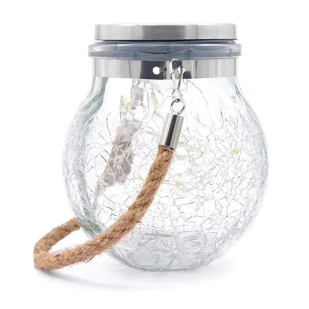 Lights In Jars Decorations | Solar Hanging 20 Led Jar Light
