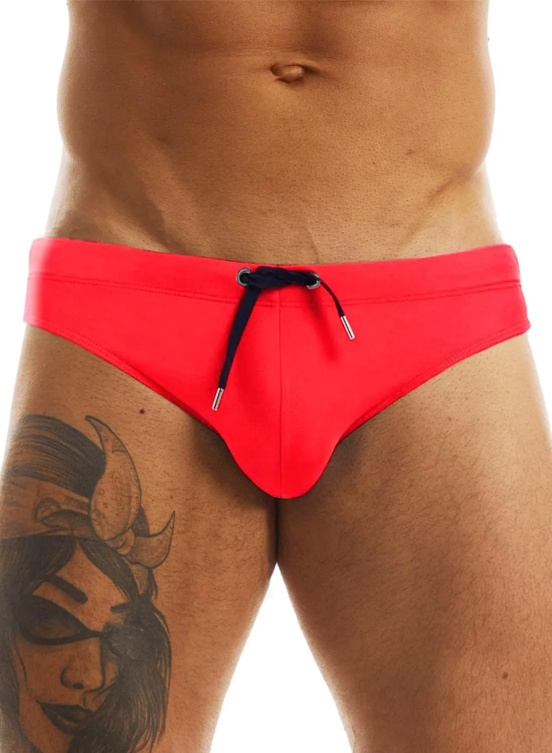 MIZOK Men's Swimwear Bikini Swimming Briefs Drawstring Swimsuits Board Surf Shorts Trunks