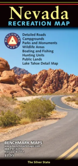 Nevada, The Silver State, Recreation Map, 2023 Edition (Benchmark Maps) Map  Folded Map, October 15, 2022