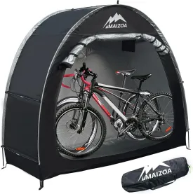 Outdoor Bike Covers Storage Shed Tent,210D Oxford Thick Waterproof Fabric,Outdoor Aluminum Alloy Bracket Bicycle Storage shed, Neat Tent Bicycle Cover
