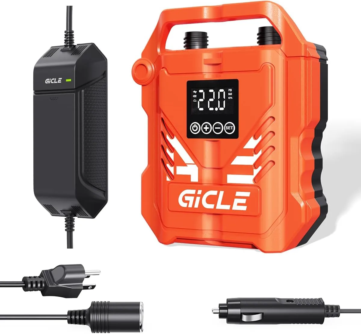 Paddle Board Pump Electric Portable 22PSI High Pressure Air Pump and AC to DC Converter, AC/DC 12 Volt Power Supply Adapter Transformer