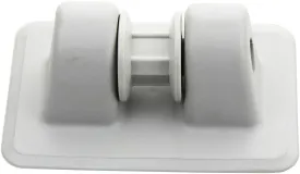 PVC Anchor Tie Off Patch Anchor Holder Wheel Anchor Bow Roller for Boating Inflatable Boats Kayaks Dinghy (Grey)