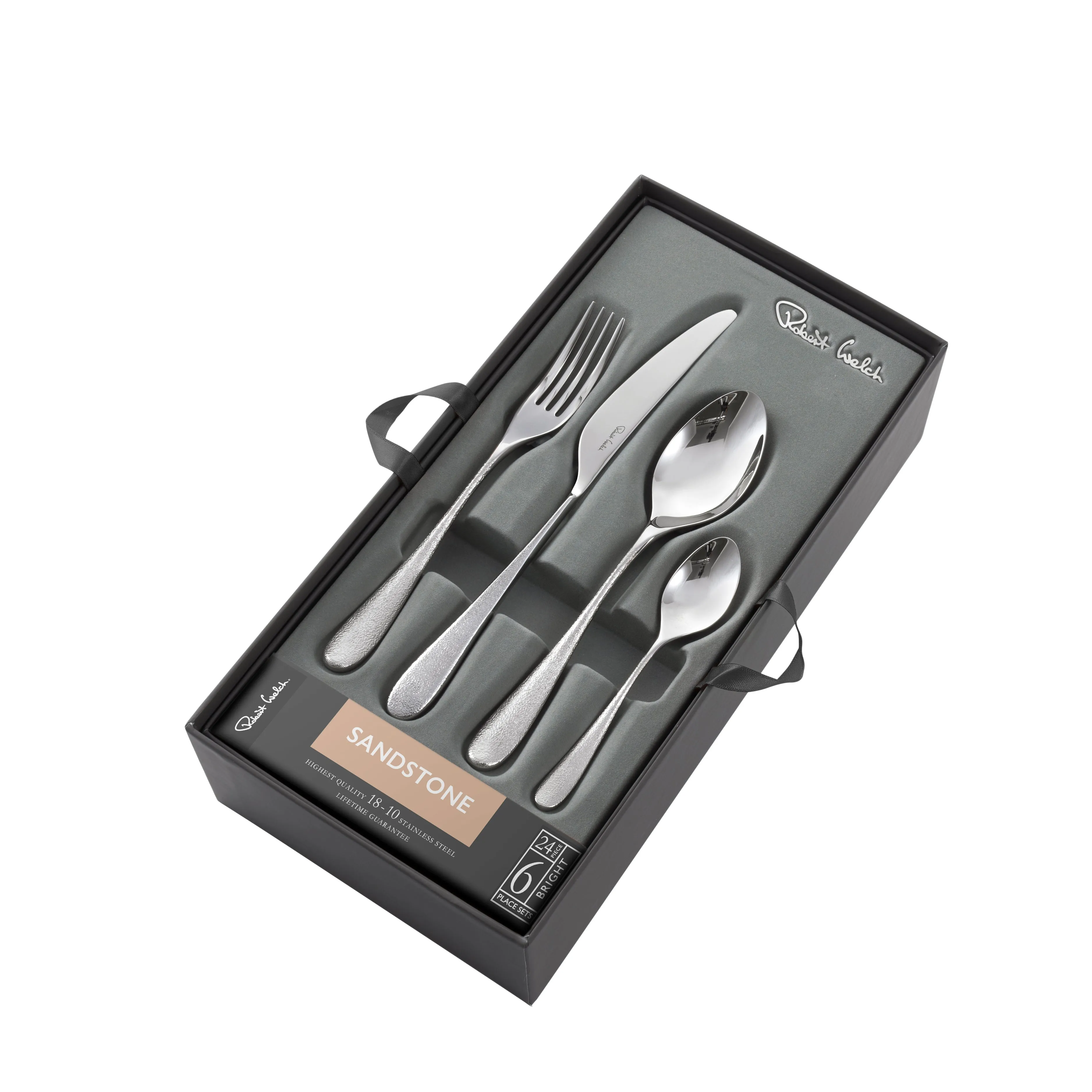Robert Welch Sandstone (BR) V 24 Piece  Cutlery Set