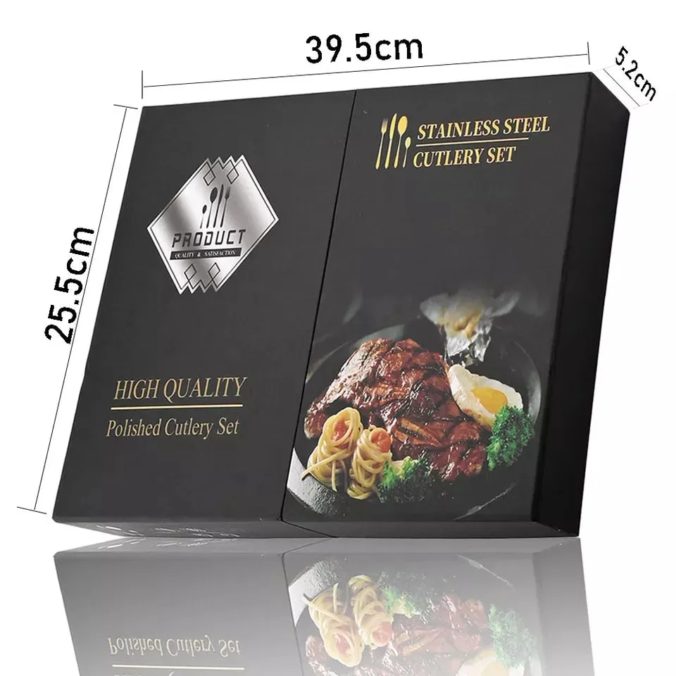 Silver (4404) 24 PCs Premium Steel Cutlery Set