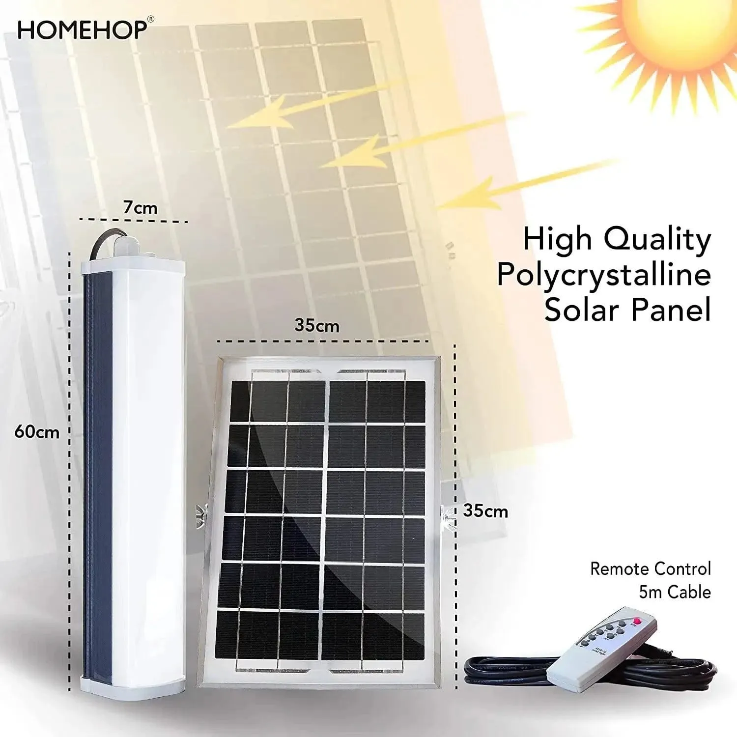 Solar Rechargeable Light Outdoor Waterproof Flood Wall Lamp for Garden, Indoor