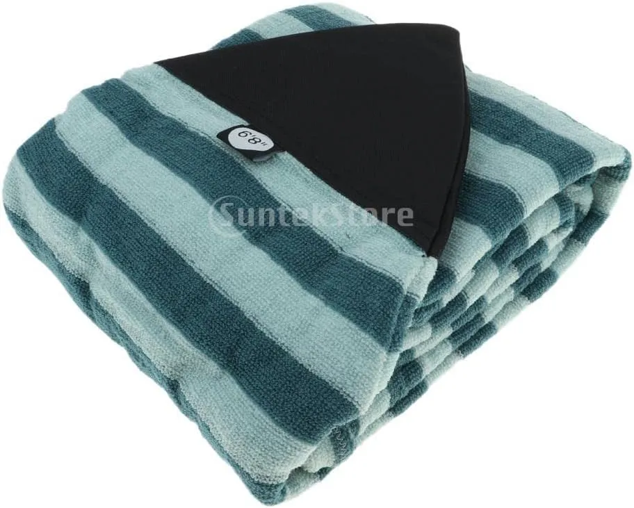 Surfboard Sock Cover, 5'0'' -10'6'' Lightweight Board Bag Surfboard Stretch Organizer Pouch Light Protective Surf Board Bag Pointed Nose