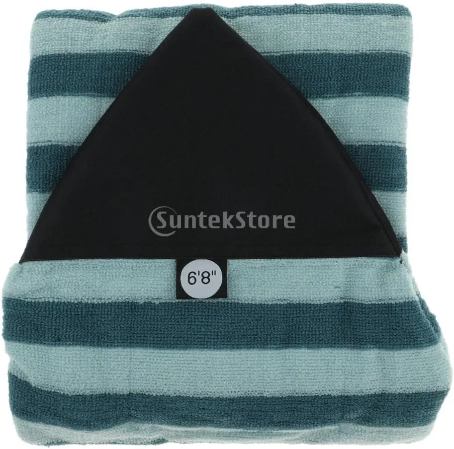 Surfboard Sock Cover, 5'0'' -10'6'' Lightweight Board Bag Surfboard Stretch Organizer Pouch Light Protective Surf Board Bag Pointed Nose